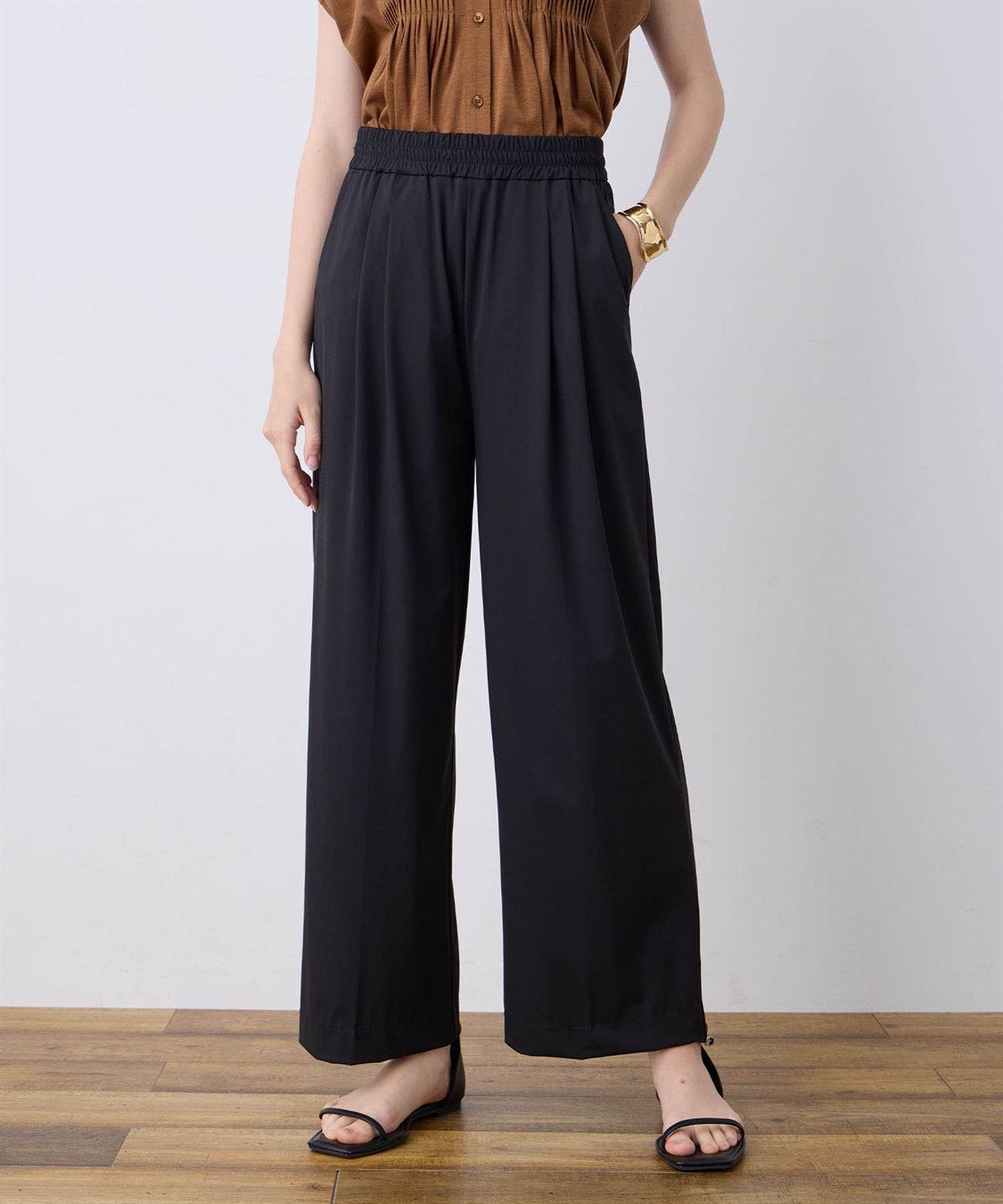 LE SOUK HOLIDAY 【接触冷感】超冷感タックワイドパンツ_sub_6