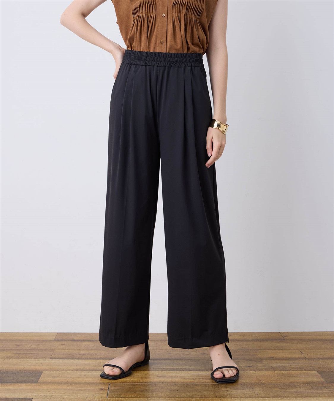 LE SOUK HOLIDAY 【接触冷感】超冷感タックワイドパンツ_sub_8