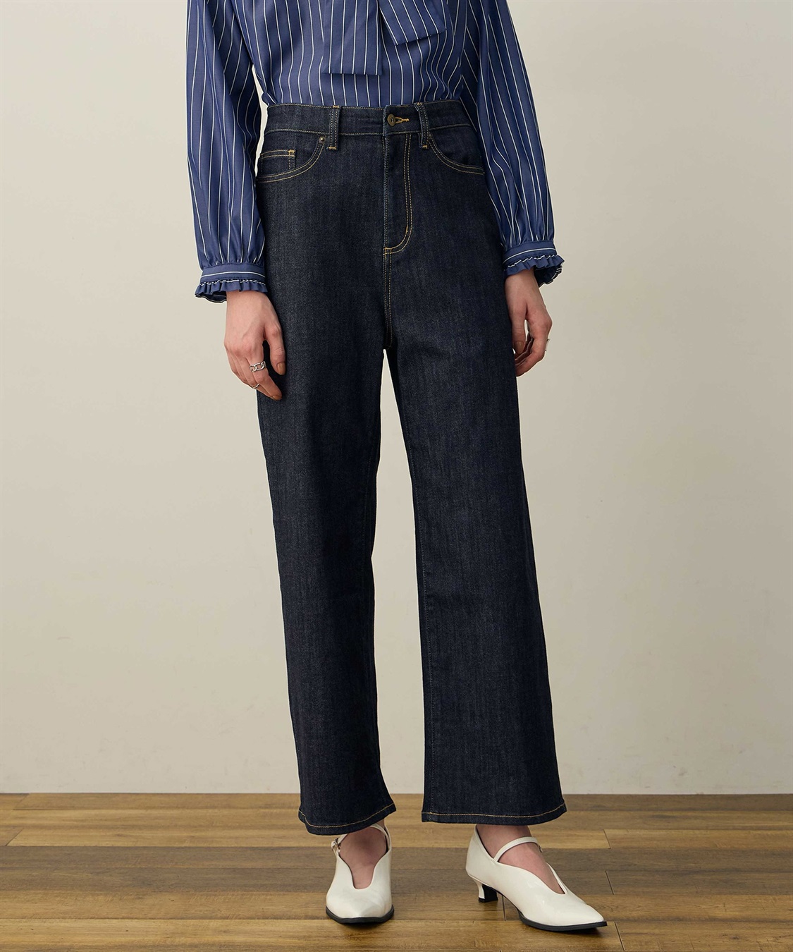 D924です ワイドデニムパンツ LE SOUK HOLIDAY｜クロスプラス公式通販サイト