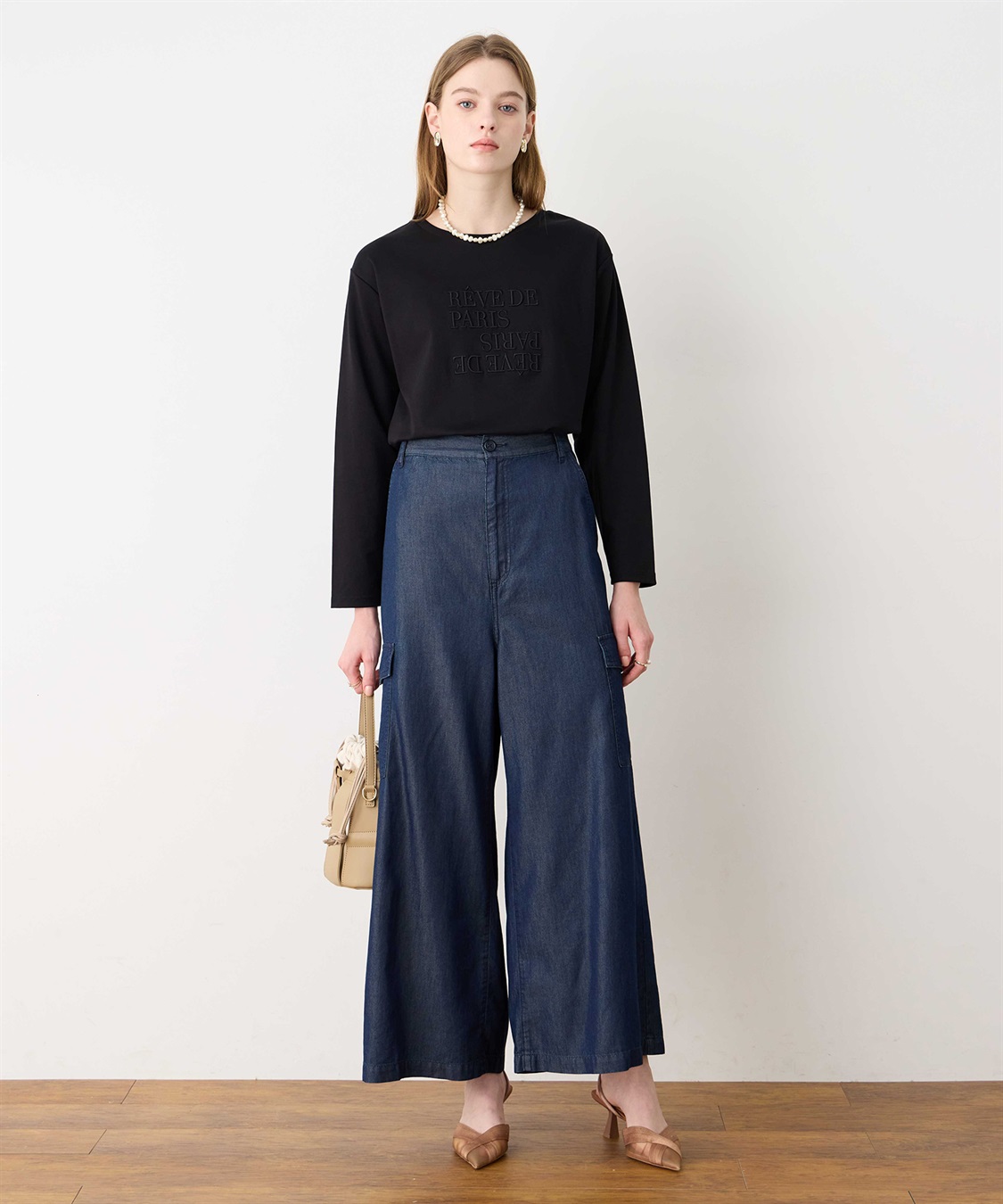 LE SOUK HOLIDAY デニムカーゴパンツ_sub_5