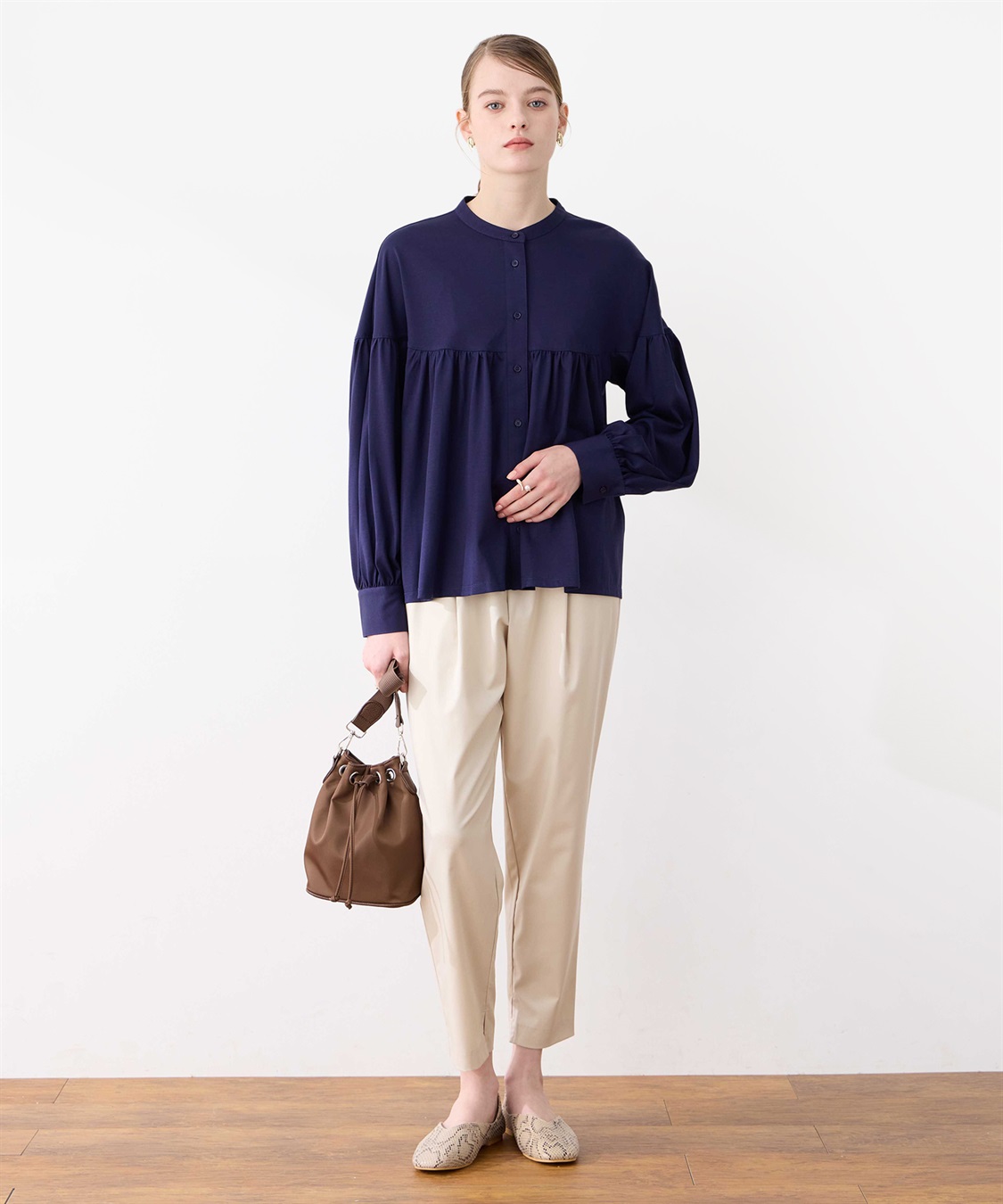 LE SOUK HOLIDAY タックテーパードパンツ_sub_10