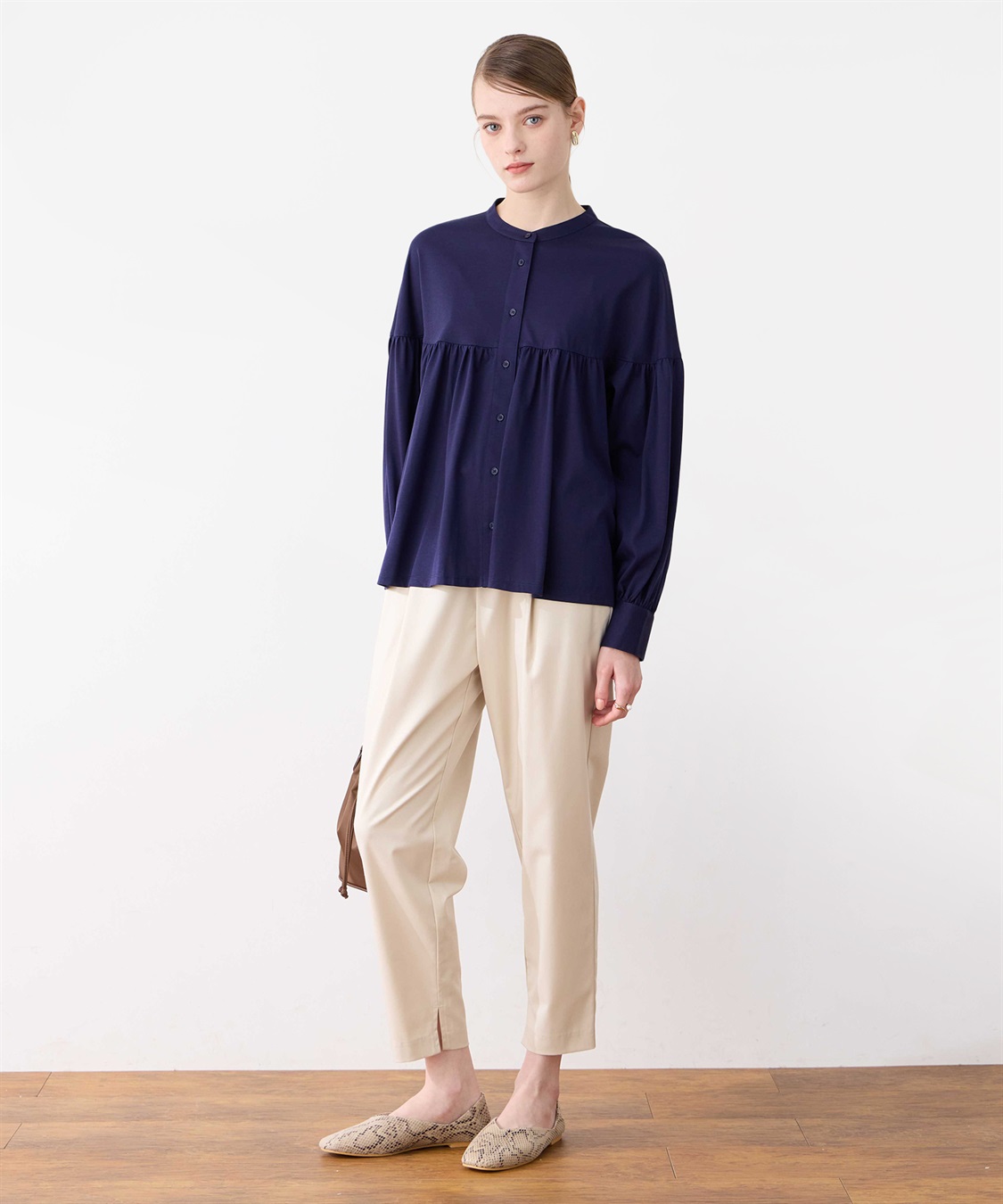 LE SOUK HOLIDAY タックテーパードパンツ_sub_11