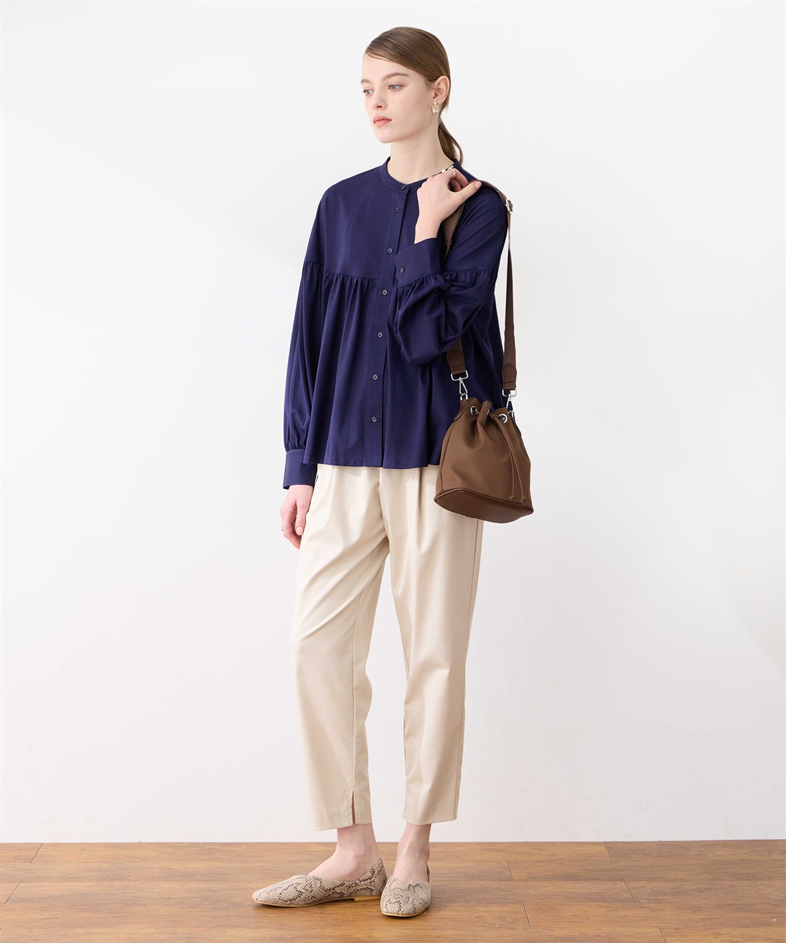 LE SOUK HOLIDAY タックテーパードパンツ_sub_12