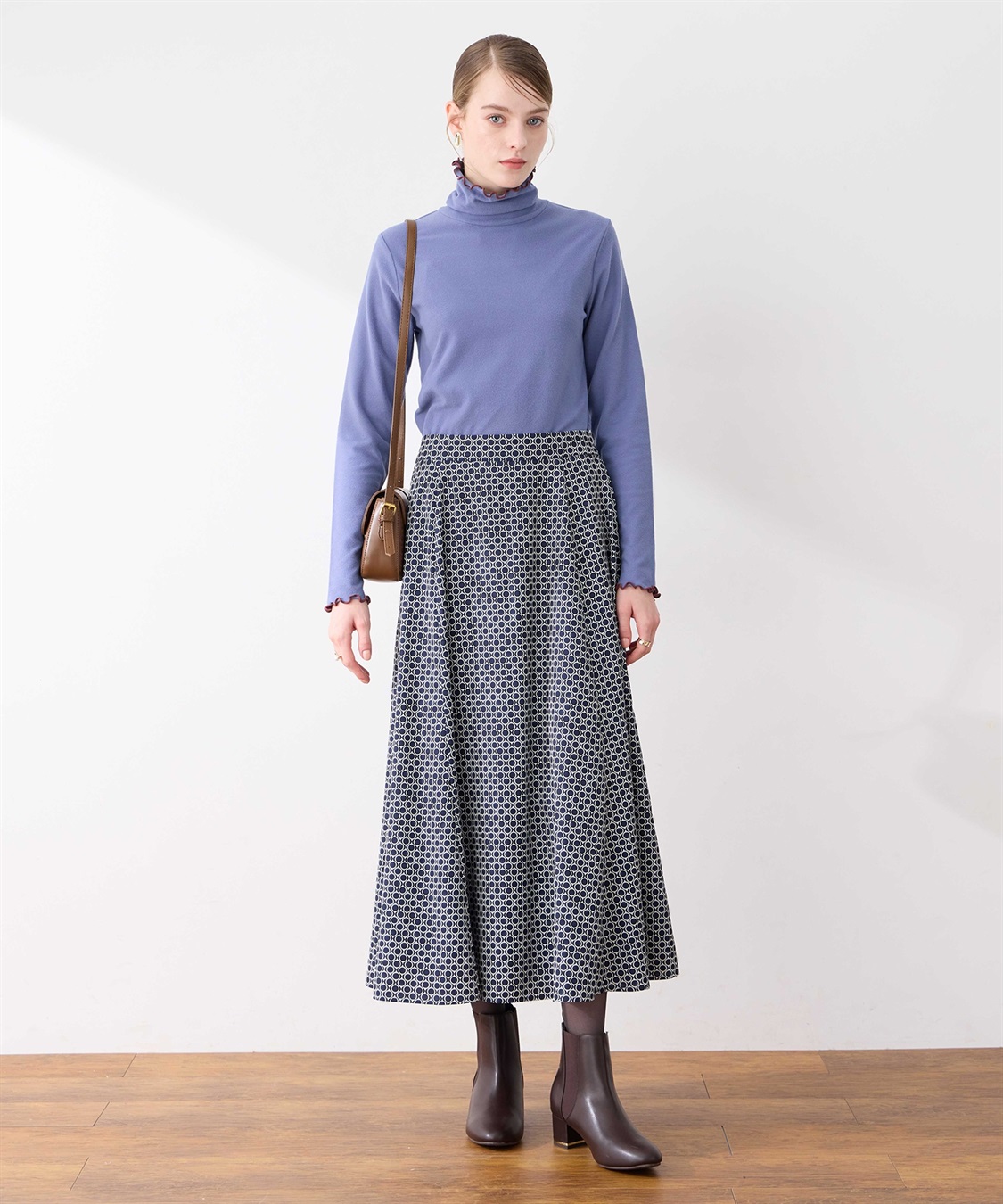 LE SOUK HOLIDAY 幾何学プリントAラインスカート_sub_14