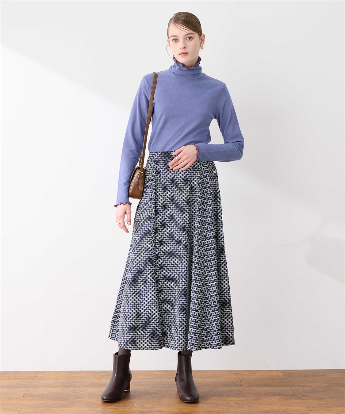 LE SOUK HOLIDAY 幾何学プリントAラインスカート_sub_15