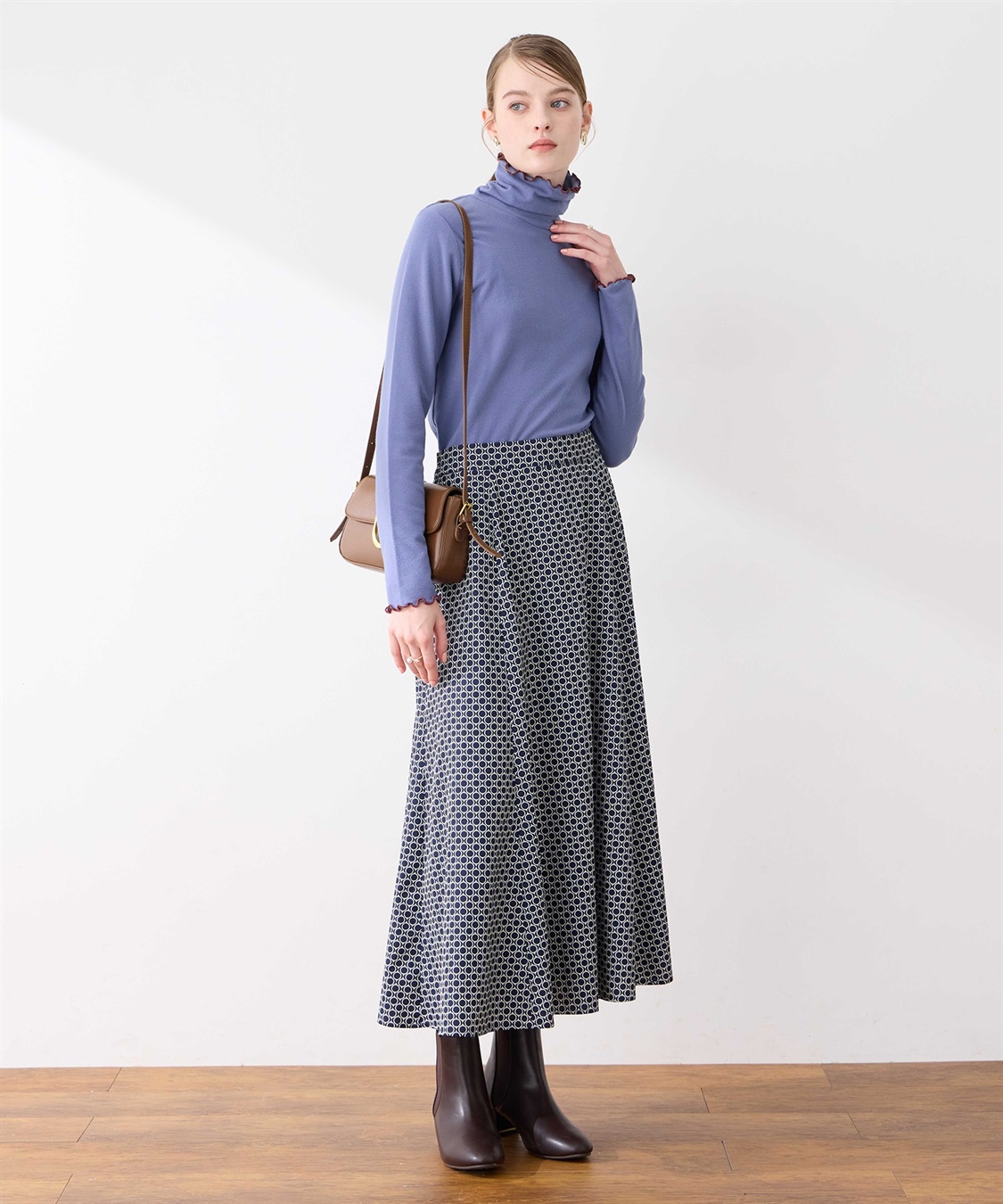 LE SOUK HOLIDAY 幾何学プリントAラインスカート_sub_16