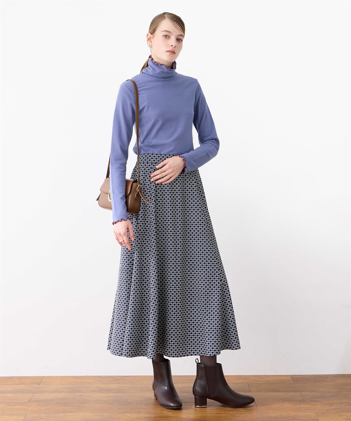 LE SOUK HOLIDAY 幾何学プリントAラインスカート_sub_17