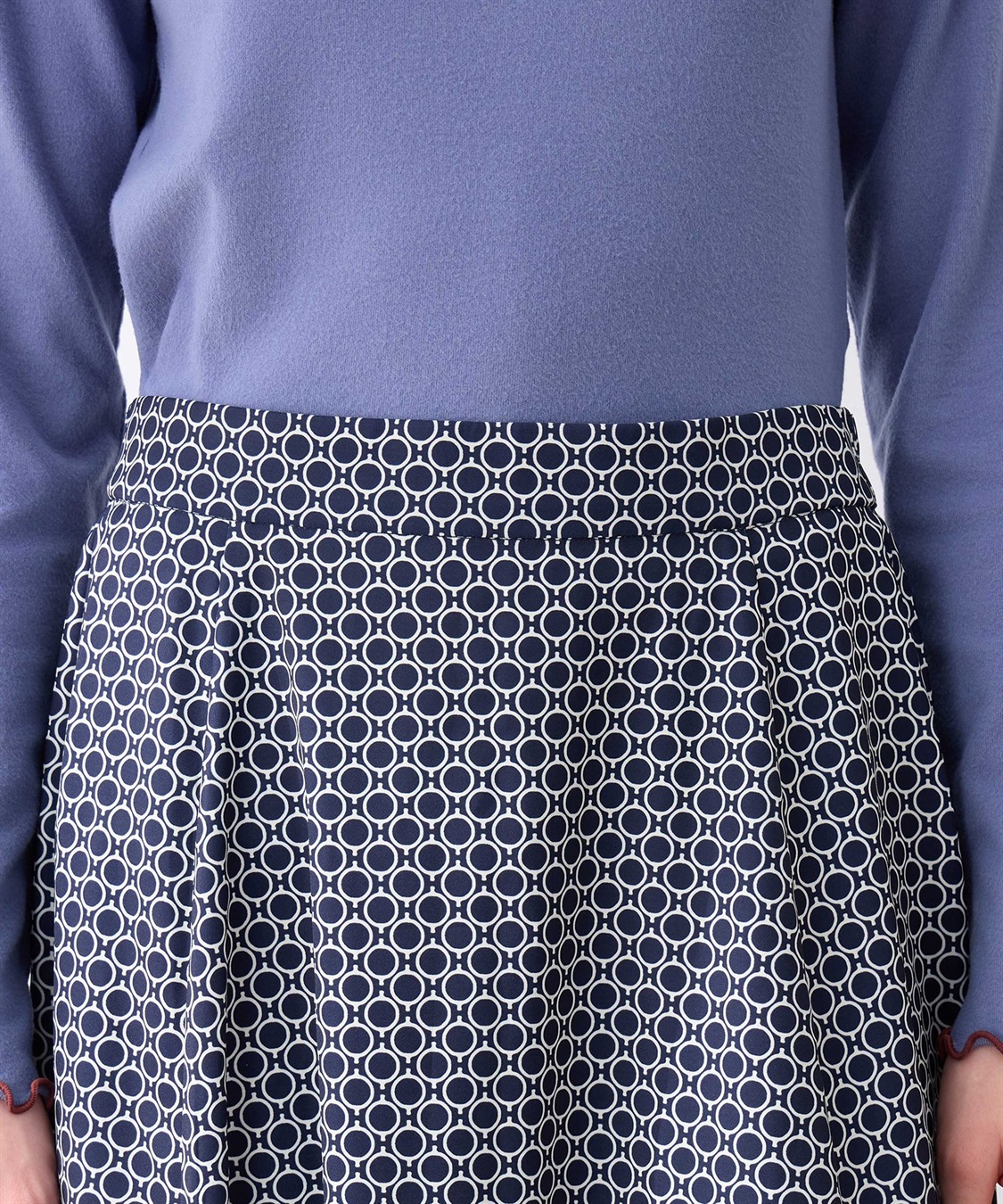 LE SOUK HOLIDAY 幾何学プリントAラインスカート_sub_18