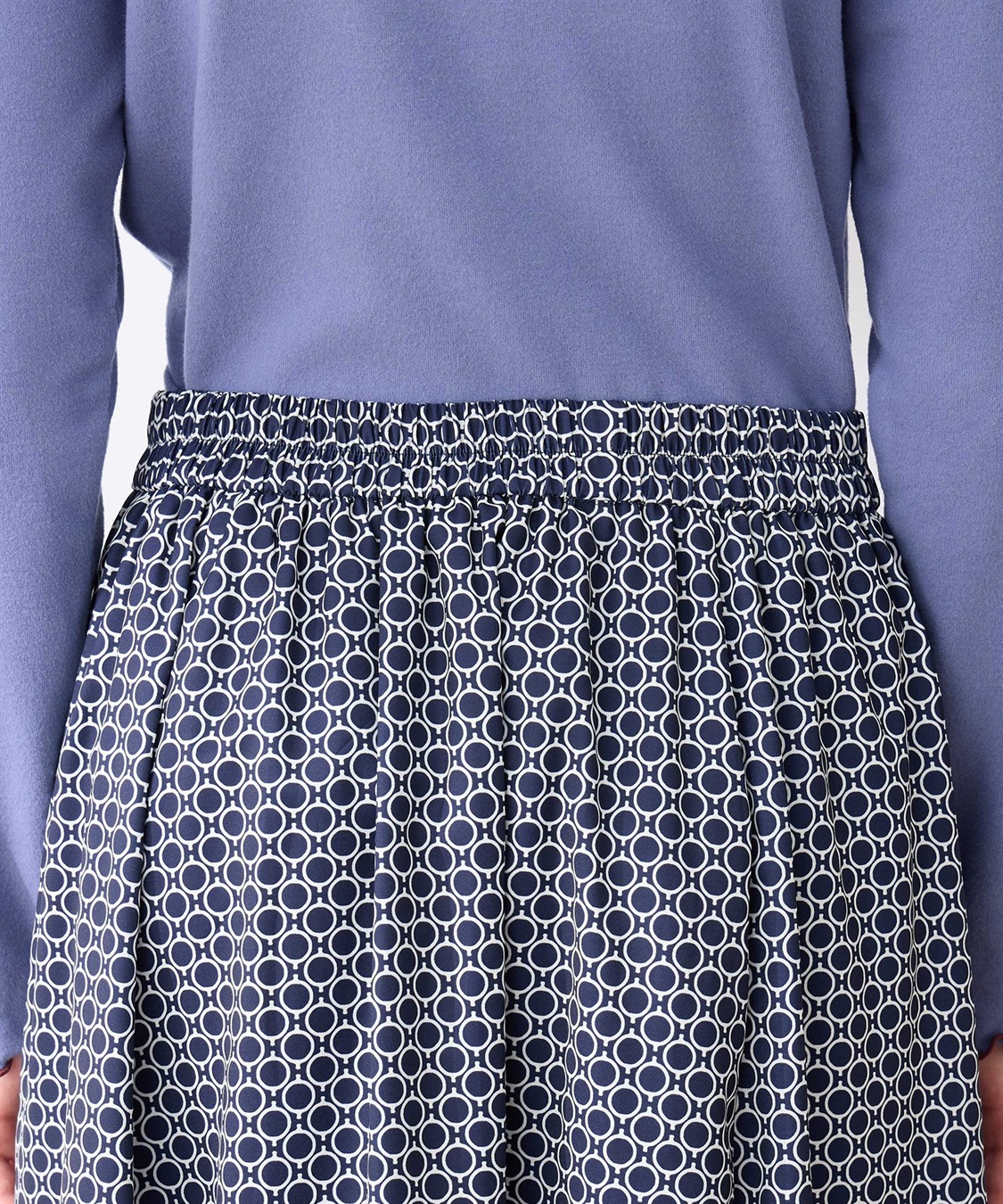 LE SOUK HOLIDAY 幾何学プリントAラインスカート_sub_19