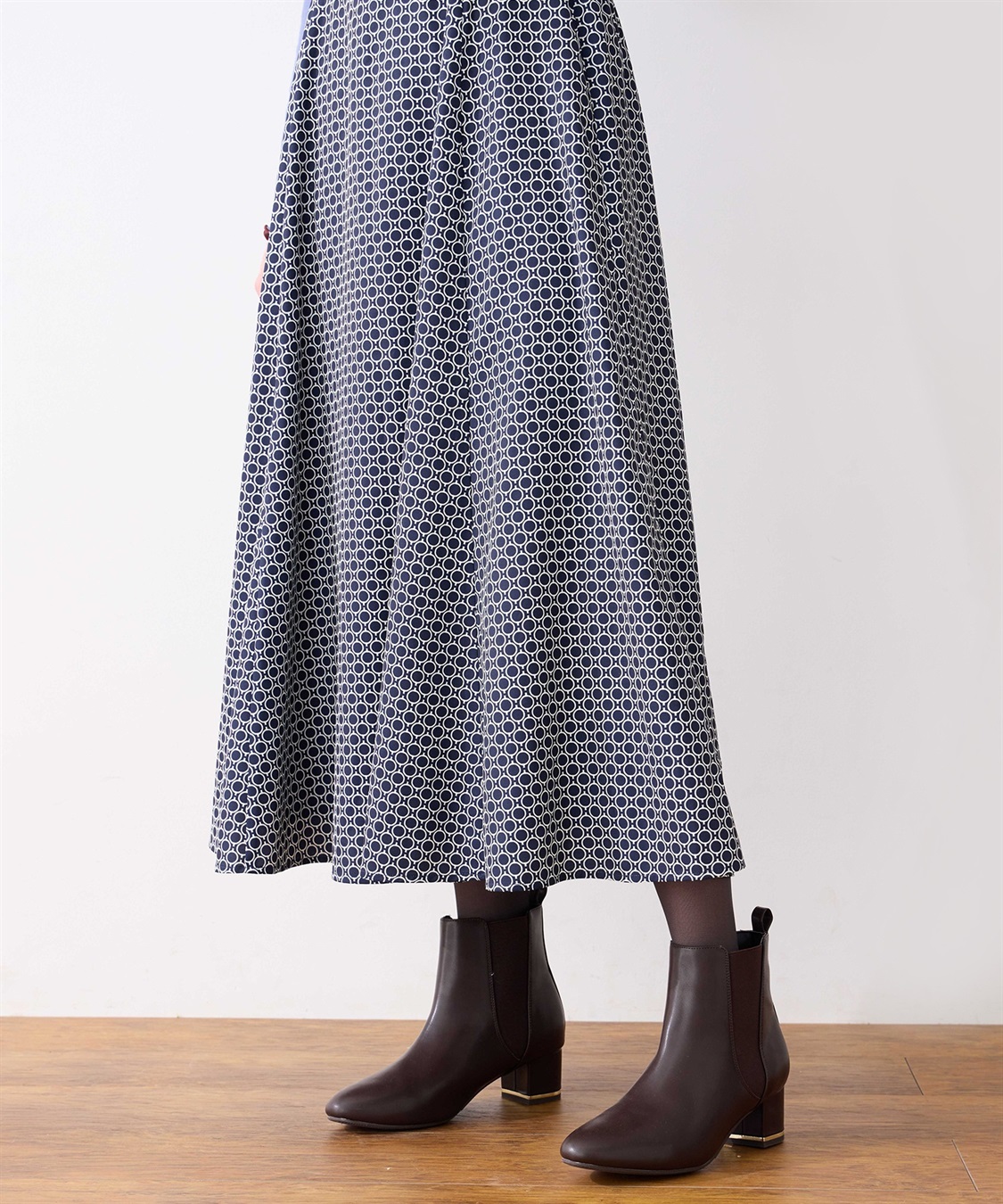 LE SOUK HOLIDAY 幾何学プリントAラインスカート_sub_20