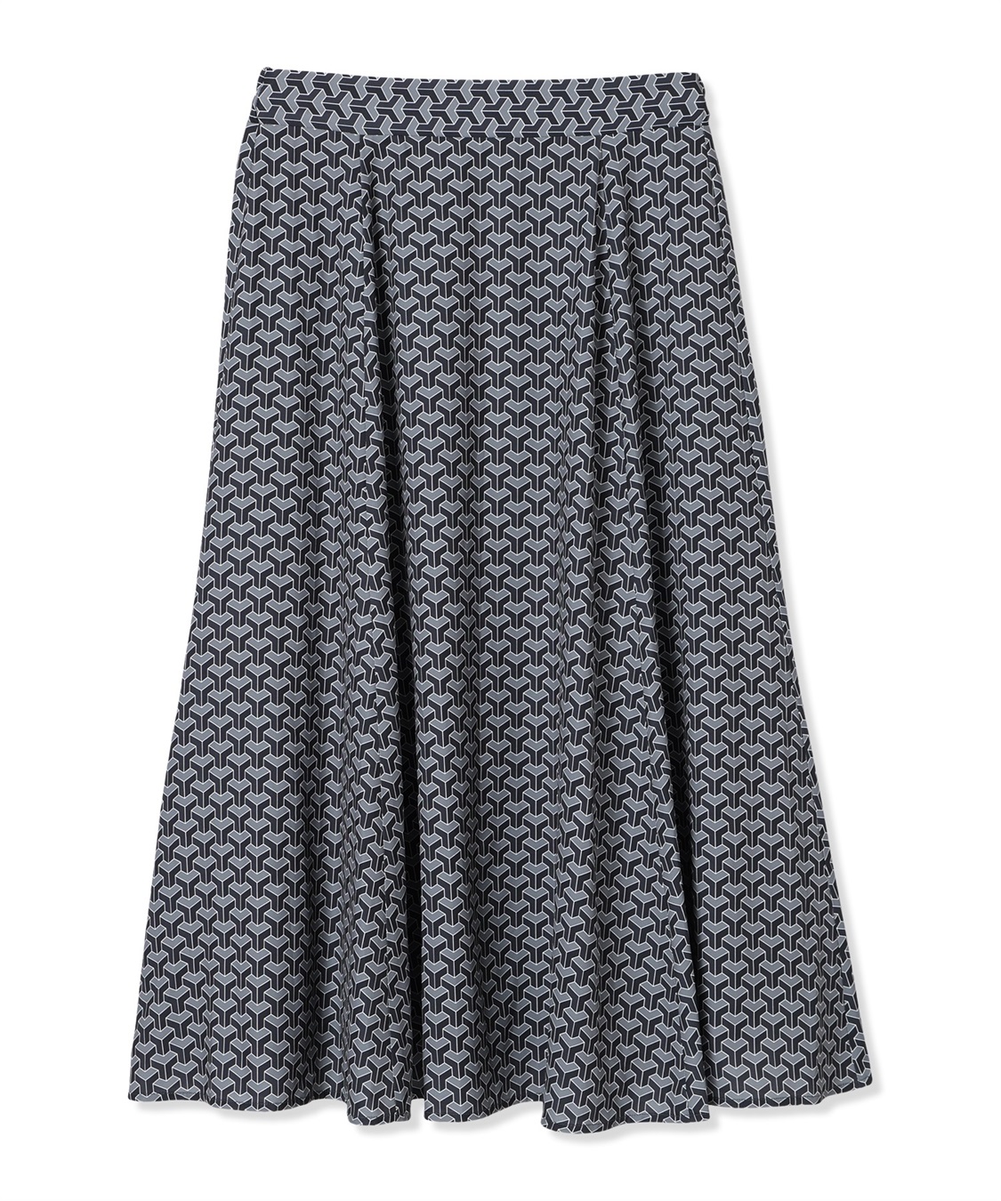 LE SOUK HOLIDAY 幾何学プリントAラインスカート_sub_28