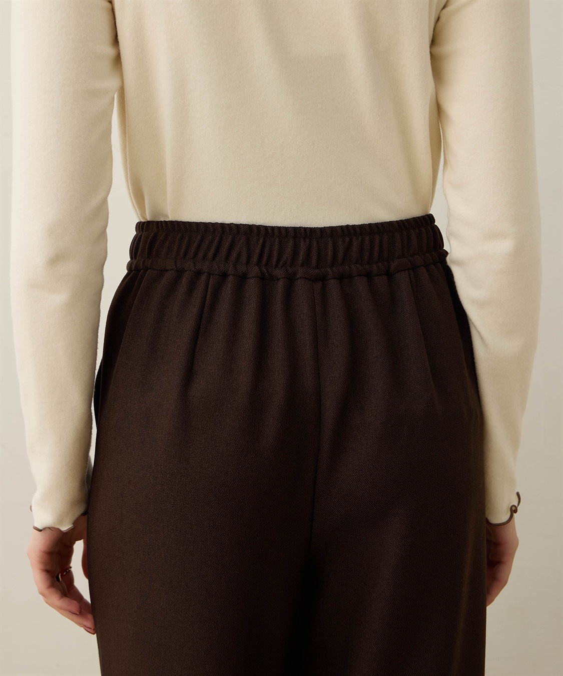 LE SOUK HOLIDAY ウーリッシュタックストレートパンツ_sub_19