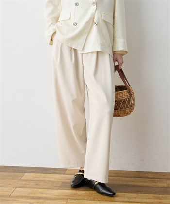 LE SOUK HOLIDAY 【WEB限定】タックカーブパンツ【後ろウエストゴム】_subthumb_2