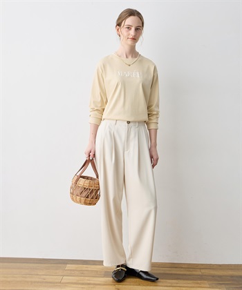 LE SOUK HOLIDAY 【WEB限定】タックカーブパンツ【後ろウエストゴム】_subthumb_4