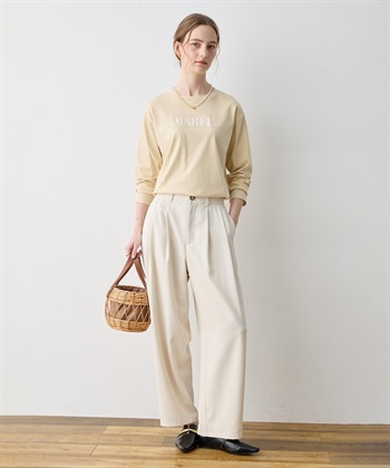 LE SOUK HOLIDAY 【WEB限定】タックカーブパンツ【後ろウエストゴム】_subthumb_5