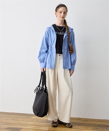 LE SOUK HOLIDAY 【WEB限定】タックカーブパンツ【後ろウエストゴム】_subthumb_6