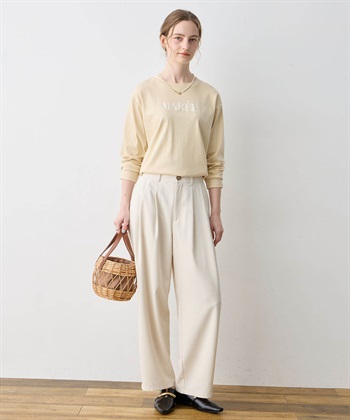 LE SOUK HOLIDAY 【WEB限定】タックカーブパンツ【後ろウエストゴム】_subthumb_9