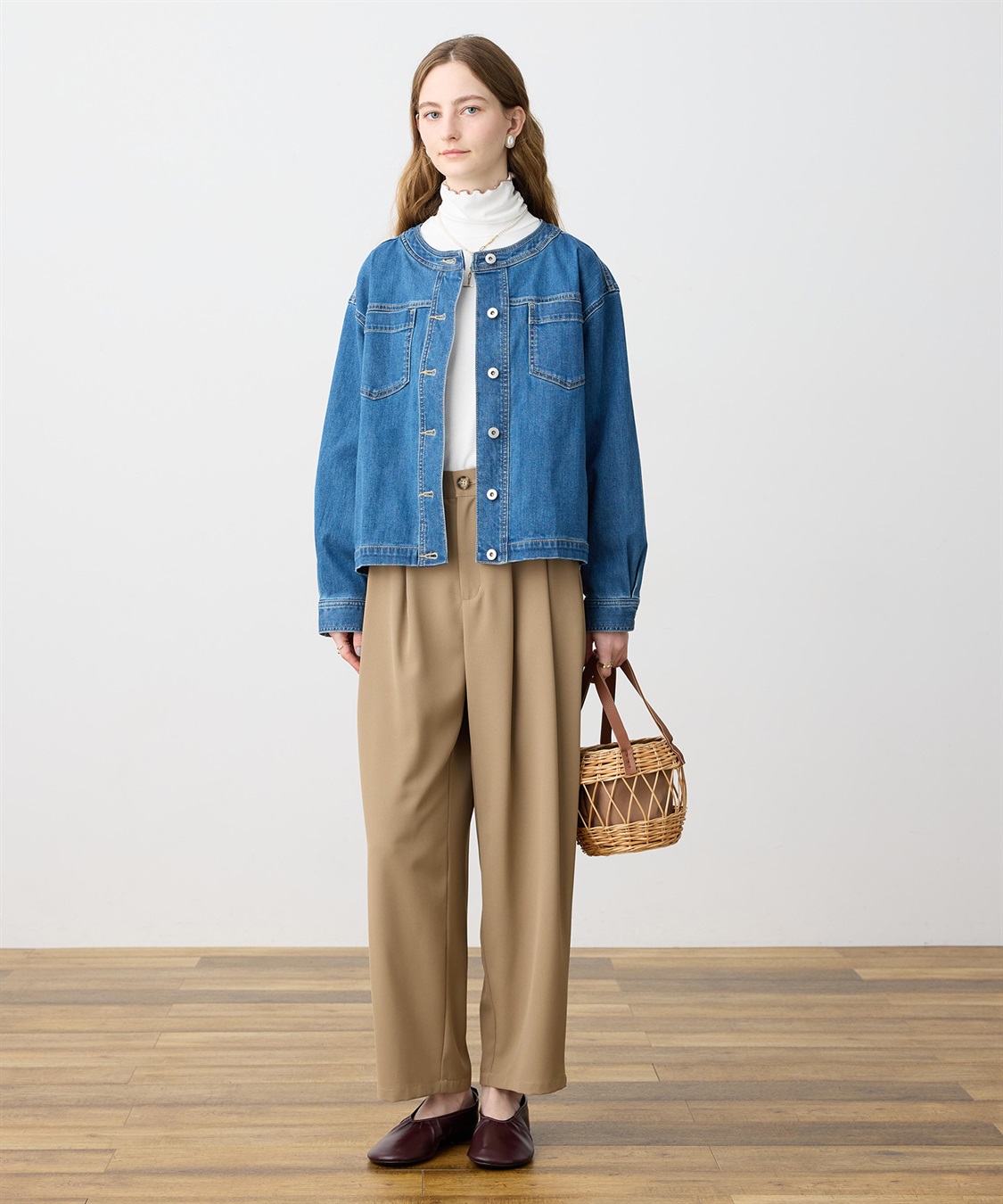 LE SOUK HOLIDAY 【WEB限定】タックカーブパンツ【後ろウエストゴム】_sub_14