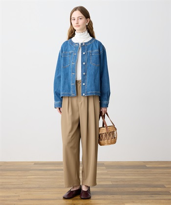 LE SOUK HOLIDAY 【WEB限定】タックカーブパンツ【後ろウエストゴム】_subthumb_19