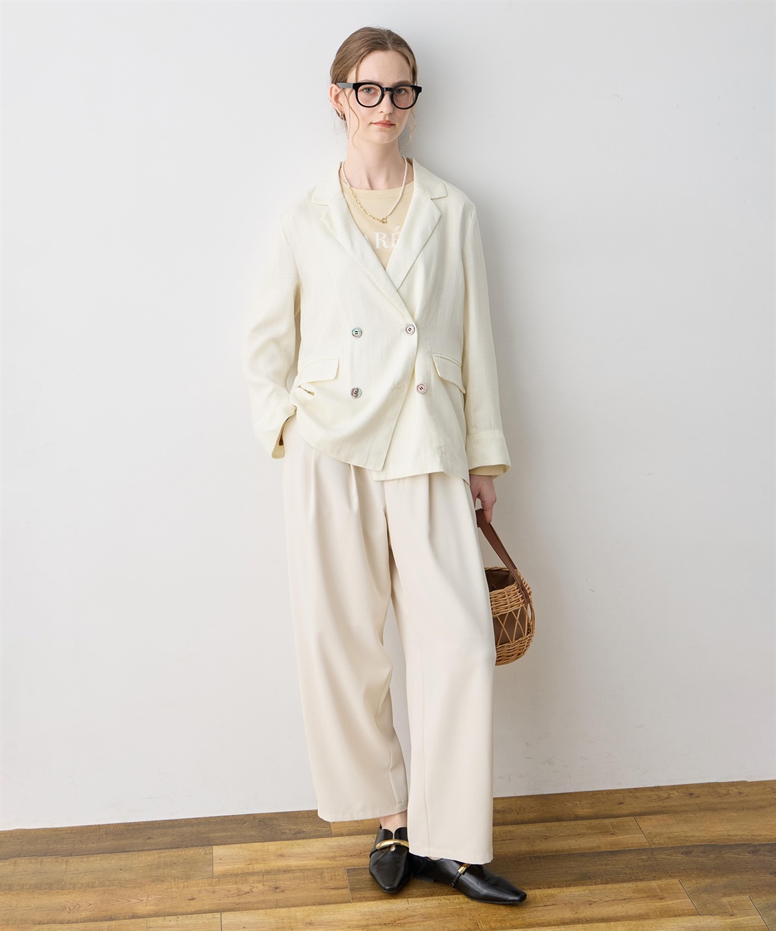 LE SOUK HOLIDAY 【WEB限定】タックカーブパンツ【後ろウエストゴム】_sub_21