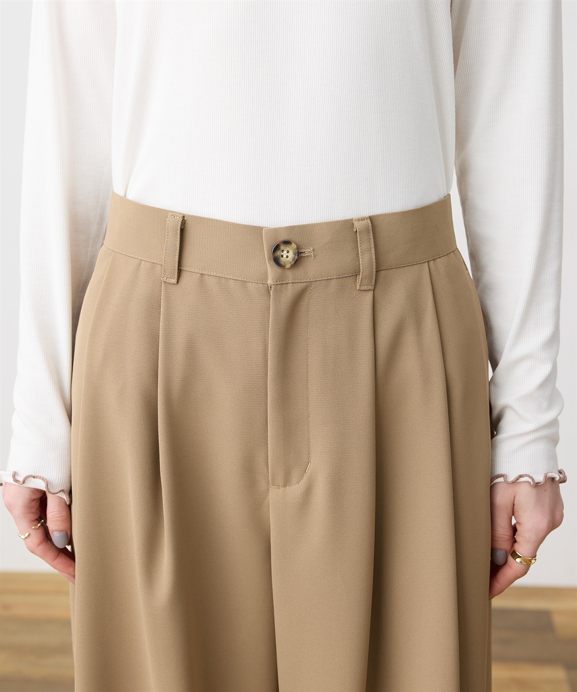 LE SOUK HOLIDAY 【WEB限定】タックカーブパンツ【後ろウエストゴム】_sub_23