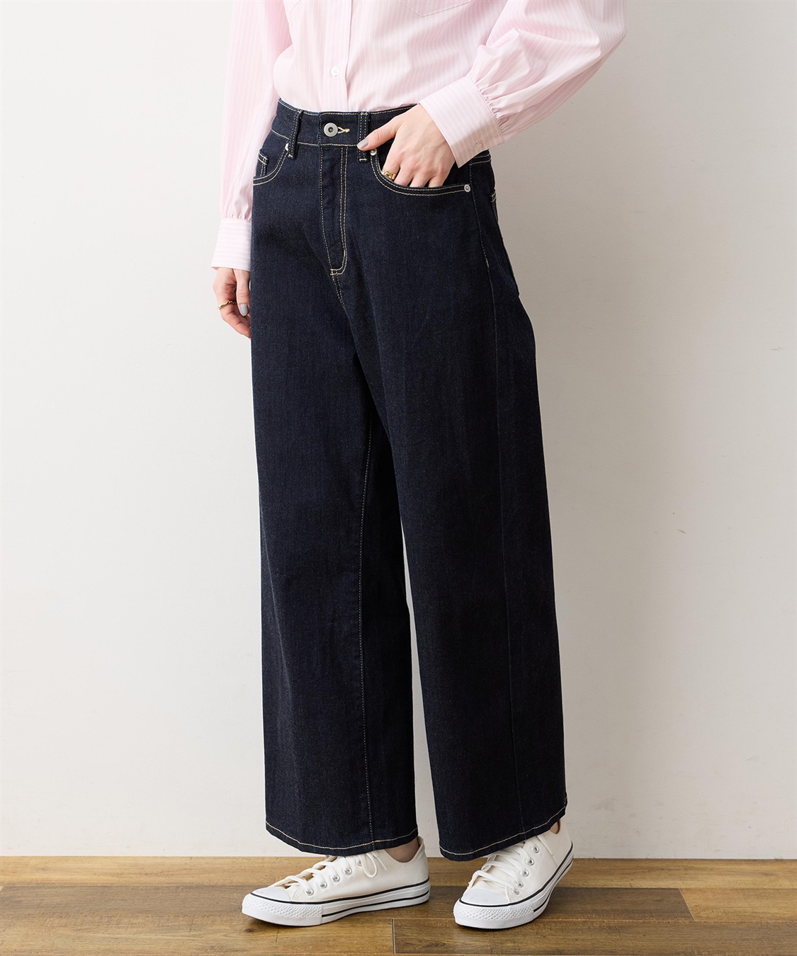 LE SOUK HOLIDAY ストレッチデニムワイドパンツ_sub_7