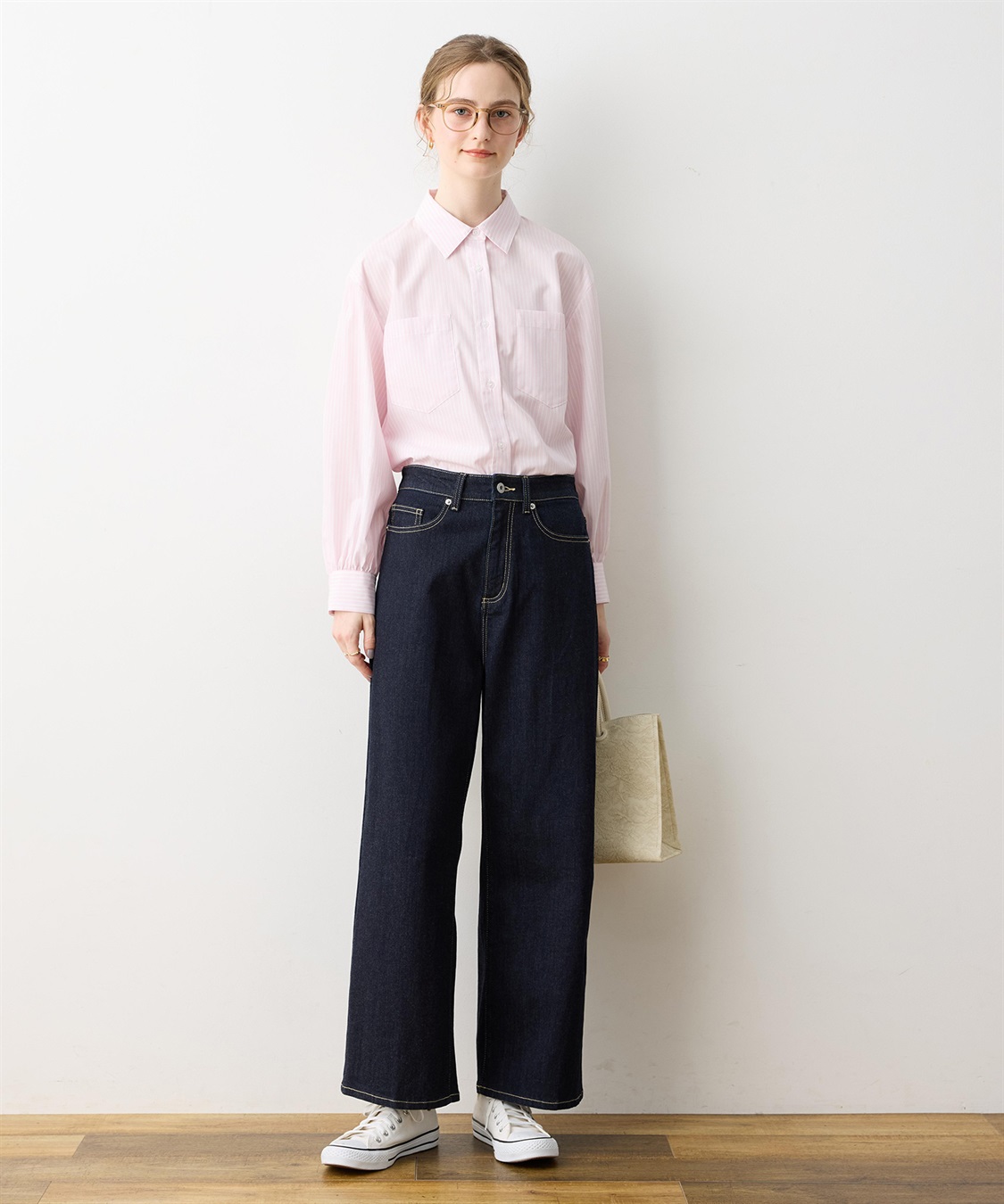 LE SOUK HOLIDAY ストレッチデニムワイドパンツ_sub_9