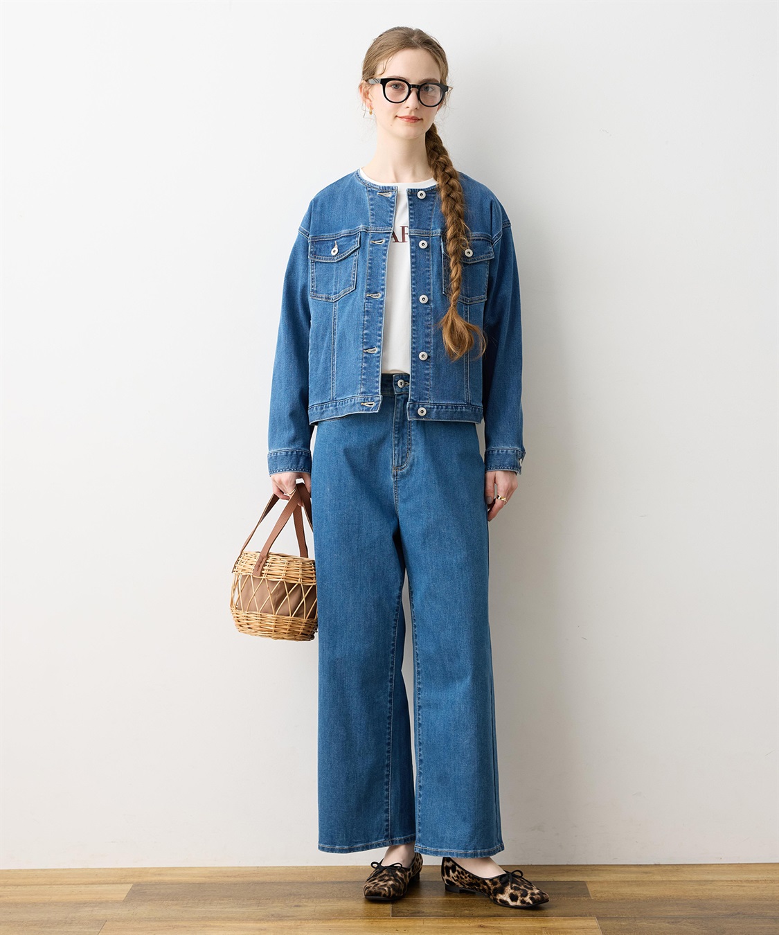 LE SOUK HOLIDAY ストレッチデニムワイドパンツ_sub_13