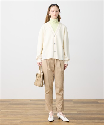 LE SOUK HOLIDAY ストレッチタックテーパードパンツ【ウエストゴム・サスティナブル素材】_subthumb_21