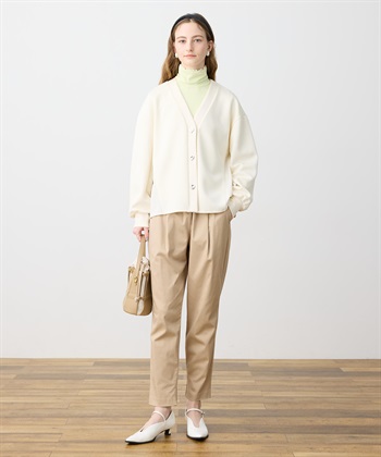 LE SOUK HOLIDAY ストレッチタックテーパードパンツ【ウエストゴム・サスティナブル素材】_subthumb_22