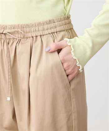 LE SOUK HOLIDAY ストレッチタックテーパードパンツ【ウエストゴム・サスティナブル素材】_subthumb_27