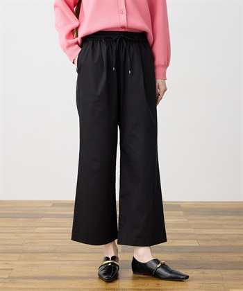 LE SOUK HOLIDAY ストレッチタックワイドパンツ【ウエストゴム・サスティナブル素材】_subthumb_8