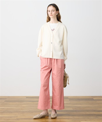 LE SOUK HOLIDAY ストレッチタックワイドパンツ【ウエストゴム・サスティナブル素材】_subthumb_19