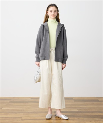 LE SOUK HOLIDAY ストレッチタックワイドパンツ【ウエストゴム・サスティナブル素材】_subthumb_21