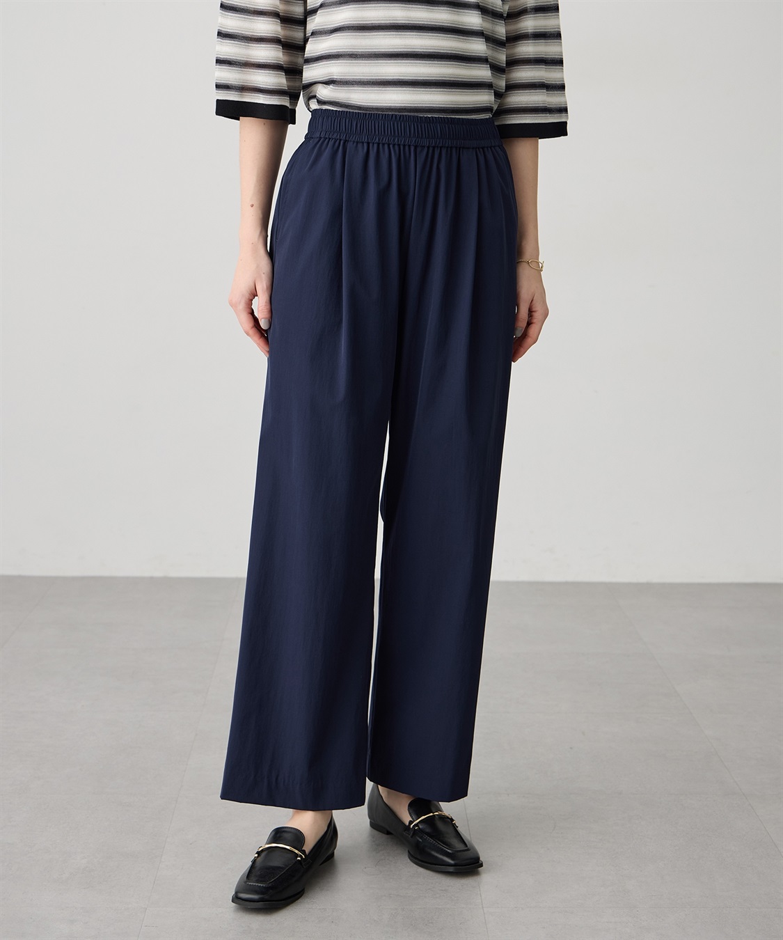 LE SOUK HOLIDAY ストレッチストレートパンツ【接触冷感・ウエストゴム】_sub_4