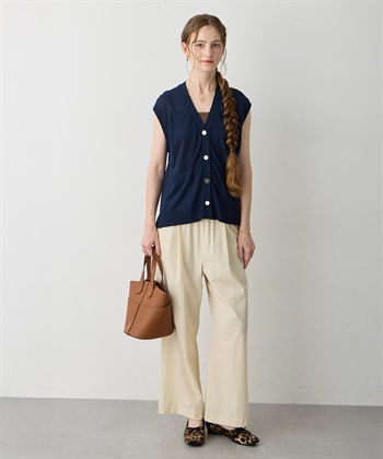 LE SOUK HOLIDAY ストレッチストレートパンツ【接触冷感・ウエストゴム】_subthumb_9