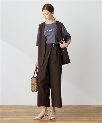LE SOUK HOLIDAY ベルト付きストレッチワイドパンツ【接触冷感・UVカット・シワになりにくい・後ろウエストゴム】_subthumb_14