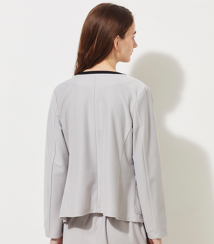 LE SOUK HOLIDAY ツイルノーカラージャケット_sub_1