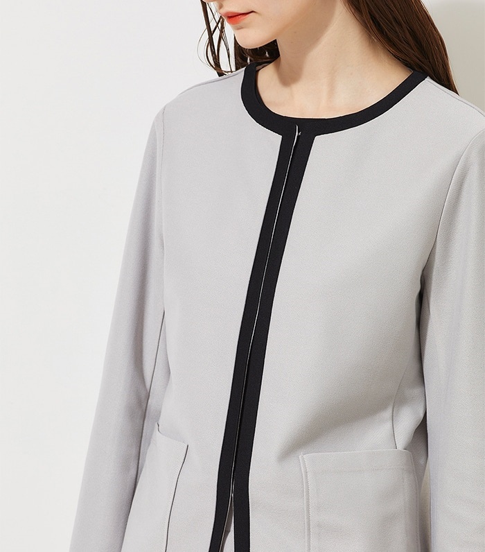 LE SOUK HOLIDAY ツイルノーカラージャケット_sub_4