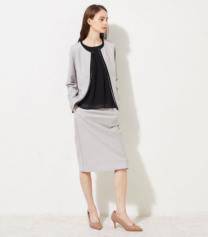 LE SOUK HOLIDAY ツイルノーカラージャケット_sub_10