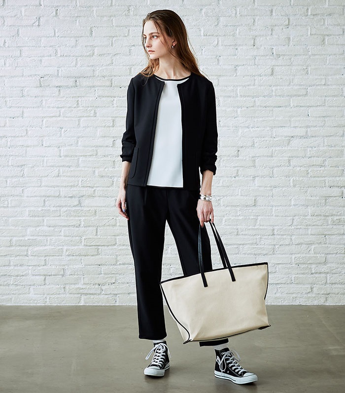 LE SOUK HOLIDAY ツイルノーカラージャケット_sub_14