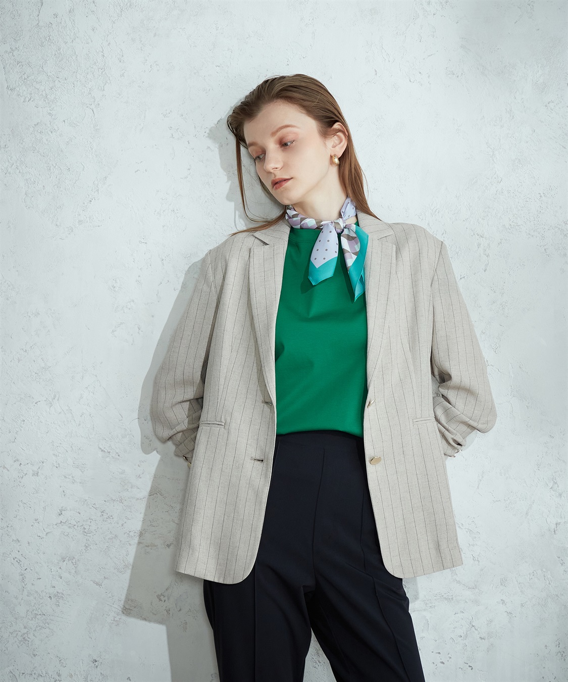 LE SOUK HOLIDAY イージーケアテーラードジャケット_sub_3