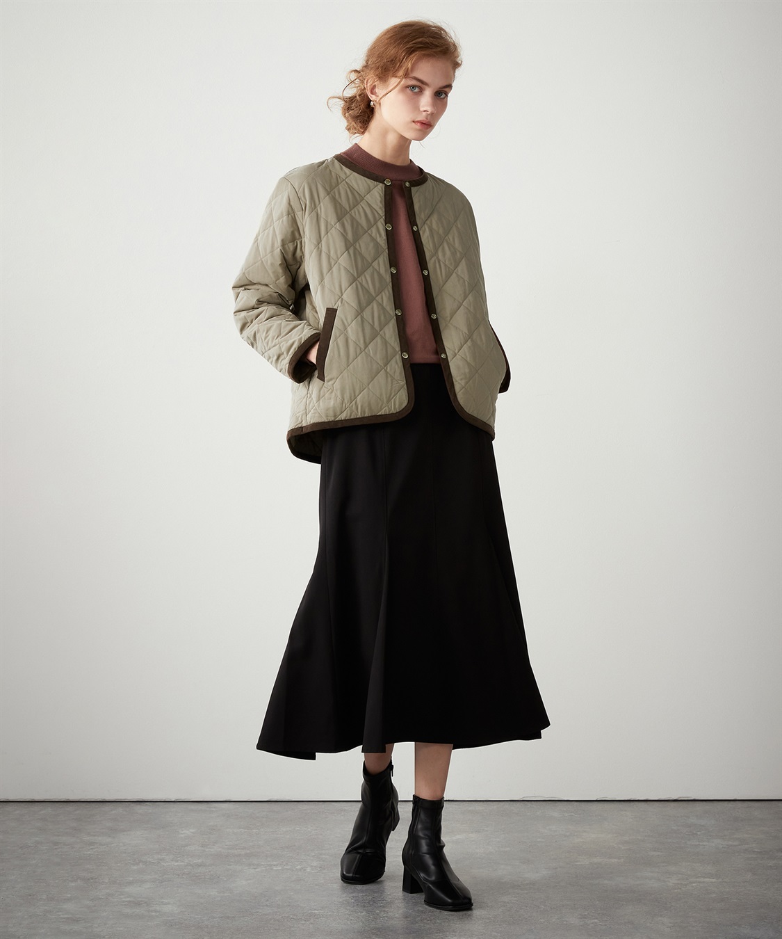 LE SOUK HOLIDAY ノーカラーキルトジャケット_sub_13