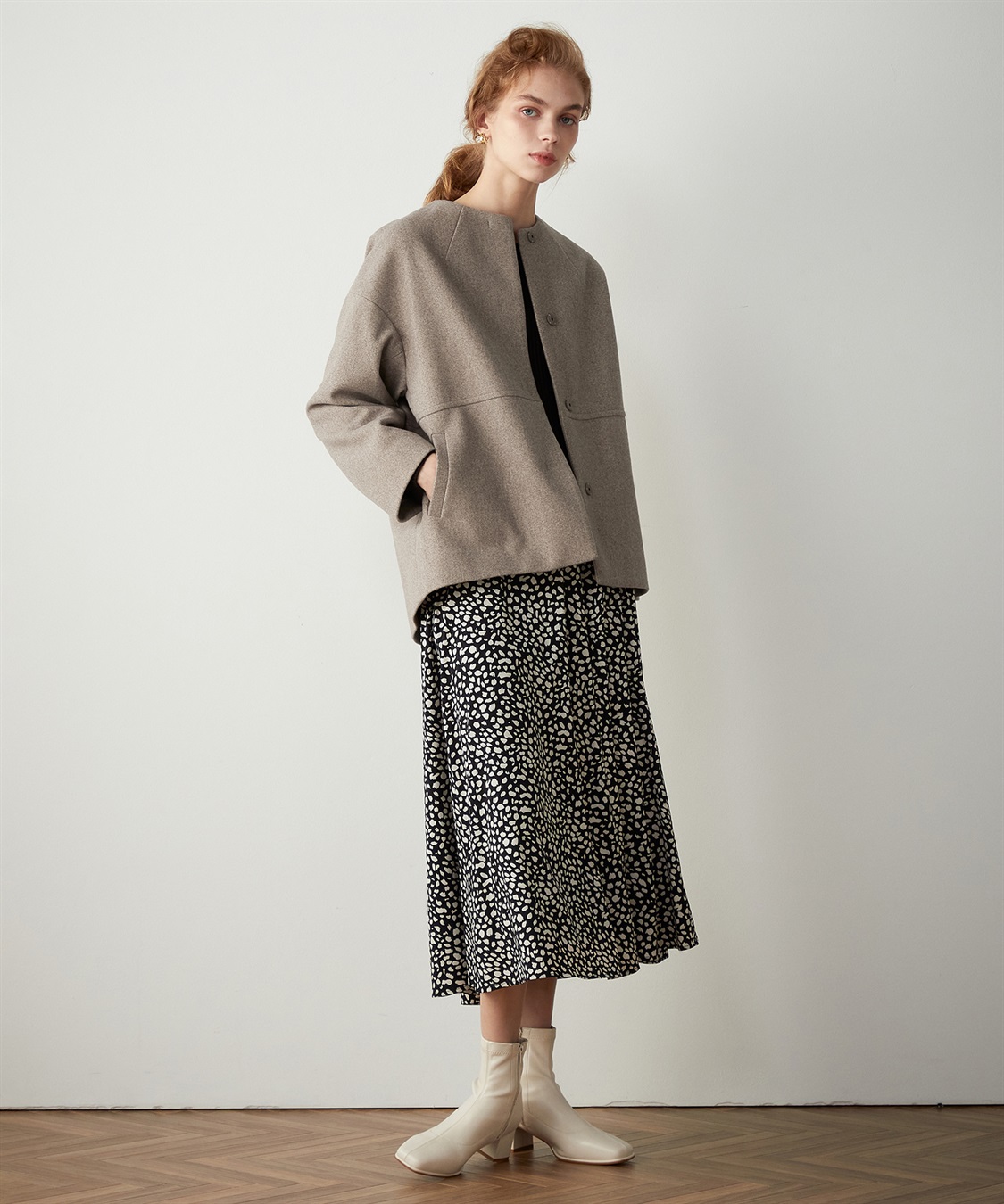 LE SOUK HOLIDAY ノーカラーショートコート_sub_14