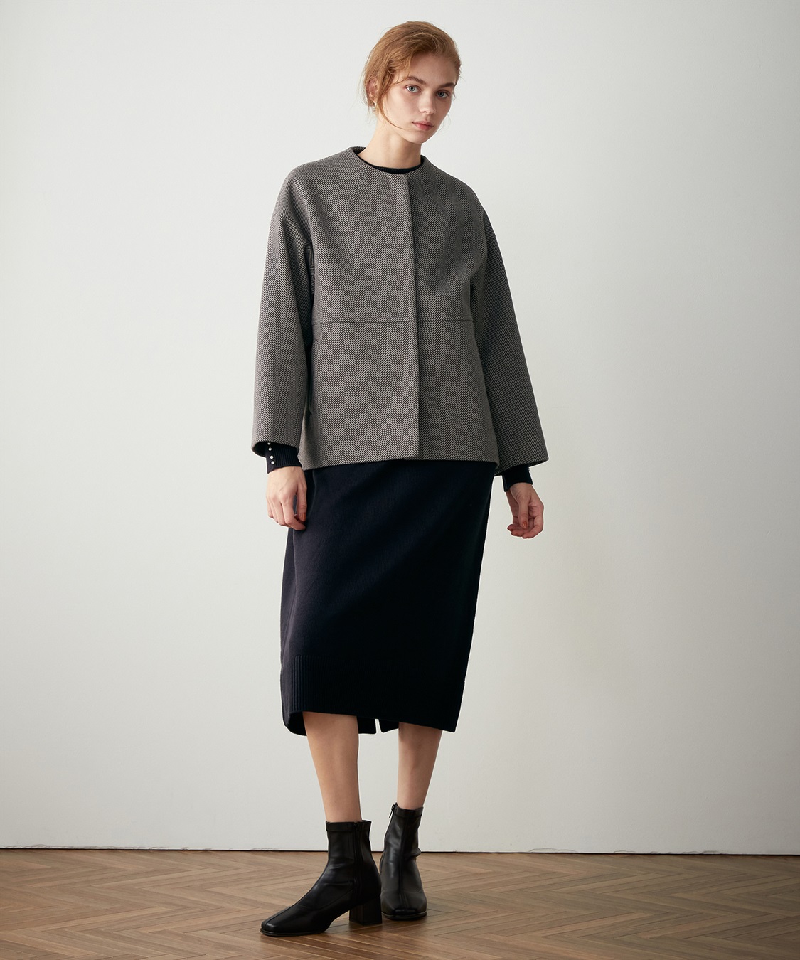 LE SOUK HOLIDAY ノーカラーショートコート_sub_19