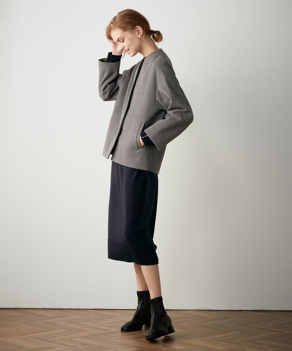 LE SOUK HOLIDAY ノーカラーショートコート_sub_20