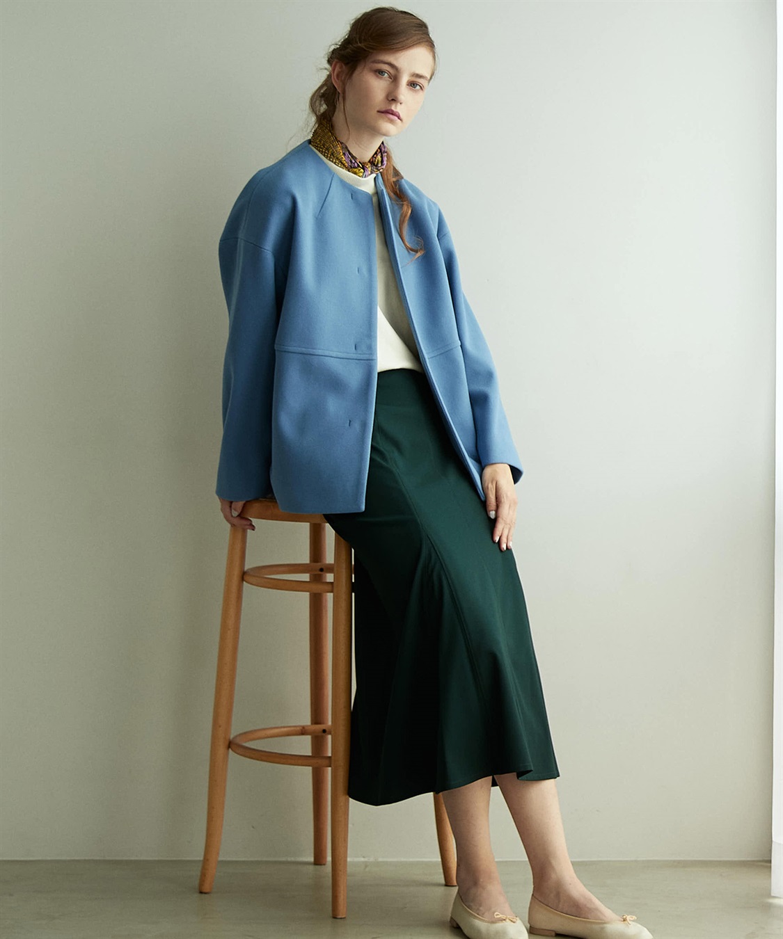 LE SOUK HOLIDAY ノーカラーショートコート_sub_21