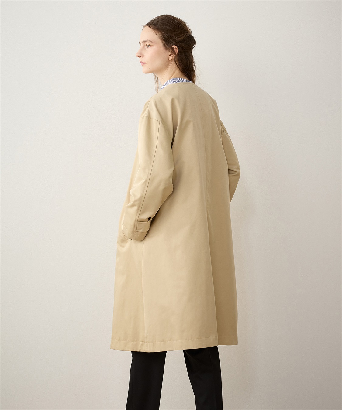 ノーカラーコート LE SOUK HOLIDAY｜クロスプラス公式通販サイト