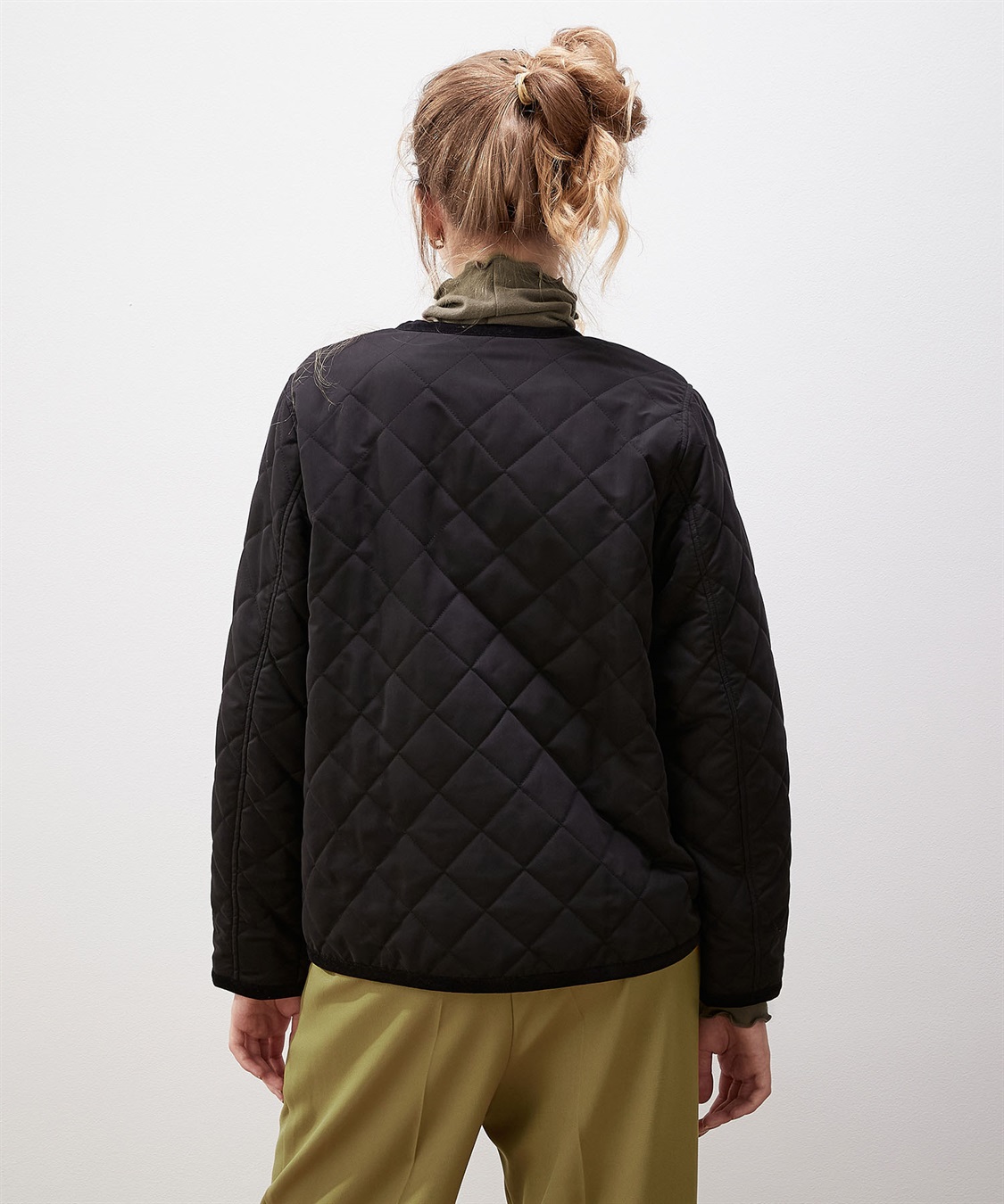 LE SOUK HOLIDAY ノーカラーキルトジャケット_sub_8