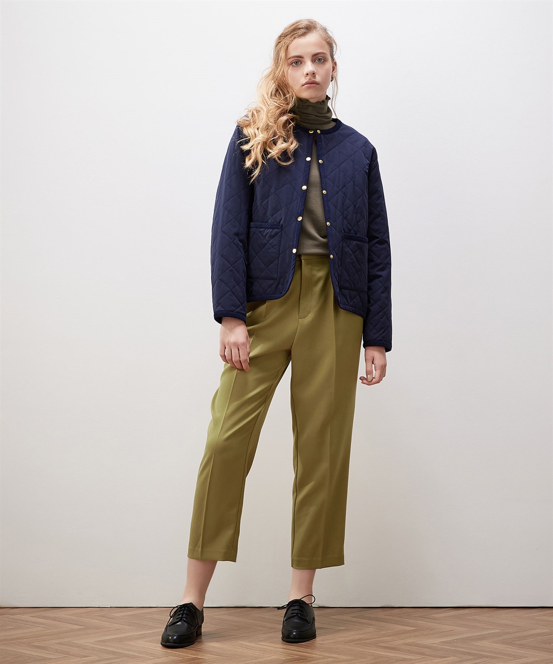 LE SOUK HOLIDAY ノーカラーキルトジャケット_sub_22